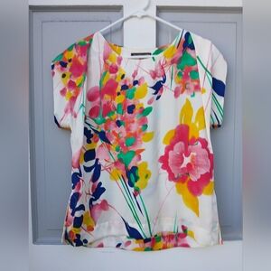 Collective Clothing Beautiful Spring Abstract Floral Blouse Size S